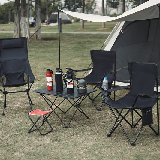 Kit 4 sillas plegables de camping