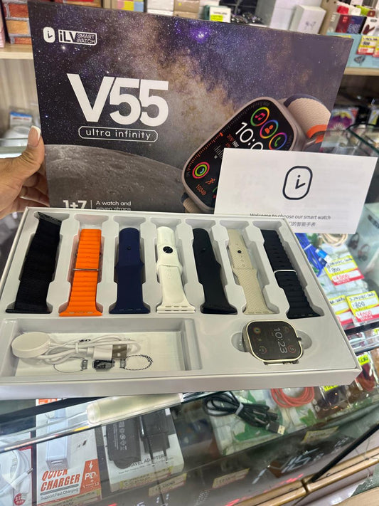 🟢Reloj Smartwatch Modelo V55 8 correas